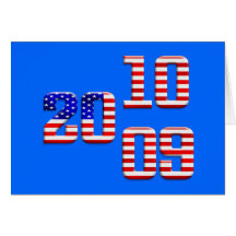 vieux drapeau de gloire de 2009 2010 des USA banni Carte De Vœux