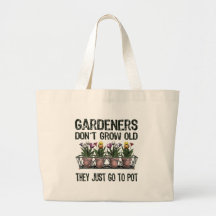 Vieux jardiniers sacs en toile