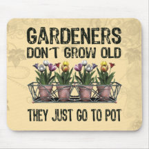 Vieux jardiniers tapis de souris
