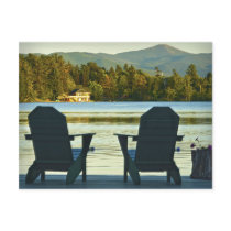 View from Adirondack Chairs in the Adirondacks, NY Post Cards