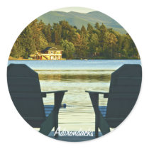 View from Adirondack Chairs in the Adirondacks, NY Stickers