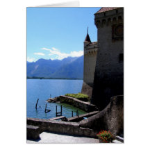 View from Chateau de Chillon Card