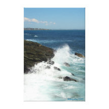 View from Cliff Walk- Newport, RI Gallery Wrapped Canvas
