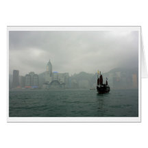 View from Kowloon towards Wan Chai, Hong Kong Cards