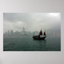 View from Kowloon towards Wan Chai, Hong Kong Print