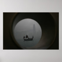 View from Kowloon towards Wan Chai, Hong Kong Poster