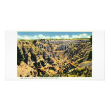 View from Outlook Point, Badlands, South Dakota Customized Photo Card