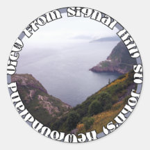 View From Signal Hill 1 Sticker