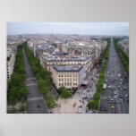 View from the Arc de Triumph posters