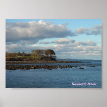 View from the Rockland Breakwater Lighthouse Print