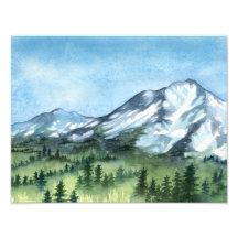 View from the Woods - Landscape Art Print Photo