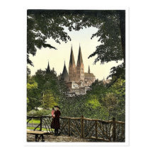 View from wall towards Mary's Church, Lubeck, Germ Postcards