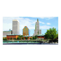 View from Waterplace Park, Providence, RI Photo Card