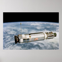 View of Agena Target Vehicle from Gemini 12 Poster