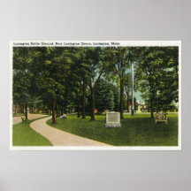View of Battle Ground, now Lexington Green Poster