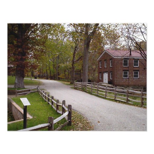 View of blacksmith & trail at Allaire State Park Announcements