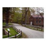 View of blacksmith & trail at Allaire State Park Post Card