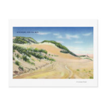 View of Cape Cod Sand Dunes Post Cards