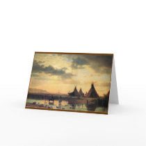 View of Chimney Rock by Albert Bierstadt Card