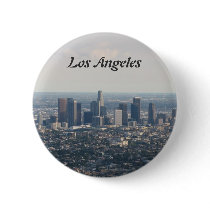 View of Downtown Los Angeles Pinback Button
