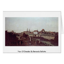 View Of Dresden By Bernardo Bellotto Greeting Cards