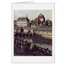 View Of Dresden By Bernardo Bellotto Greeting Card