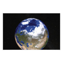 View of Earth showing the Arctic region Photo