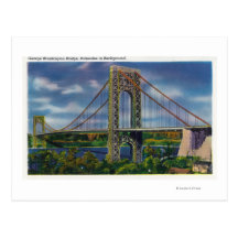 View of George Washington Bridge Post Card
