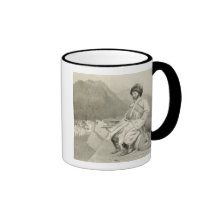 View of Ghimri and Portrait of Hadji-Mourad, plate Coffee Mugs