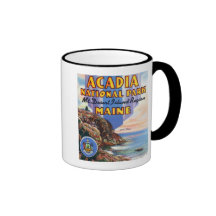 View of Great Head and Maine Seal Mugs