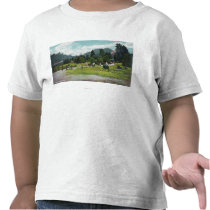 View of Guests on a Stroll through the Grounds Tshirts