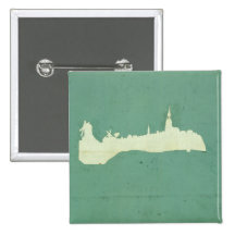 View of Hamburg Pinback Button