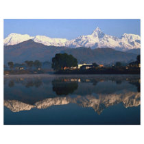 View of Macchapuchhre over Pokhara Lake, Pokhara, Custom Flyer