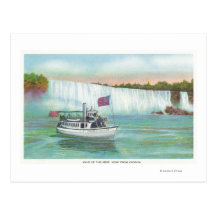 View of Maid of the Mist Boat Post Card