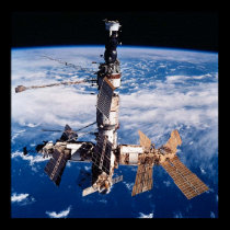 View of Mir Russian Space Station from Atlantis posters