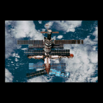 View of Mir Space Station from Shuttle Atlantis posters