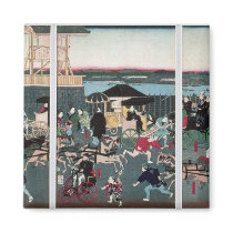 View of Nihonbashi in Tokyo, c.1870 Magnet