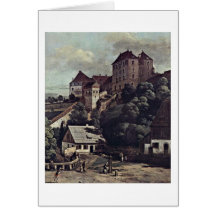 View Of Pirna Detail By Bernardo Bellotto Cards