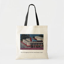 View of Pyongyang, from the Grand People's study h Tote Bag