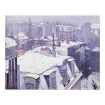 View of Roofs  or Roofs under Snow, 1878 posters