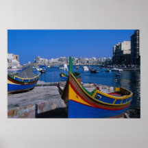 View of St. Julian, Malta Print