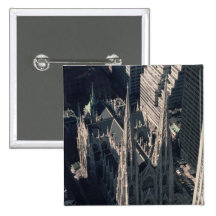 View of St. Patrick's Cathedral Pinback Button