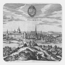 View of Stockholm Stickers