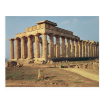 View of Temple E, c.490-480 BC postcards