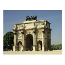 View of the Arc de Triomphe du Carrousel postcards