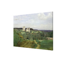View of the Chateau de Pierrefonds, c.1840-45 Gallery Wrapped Canvas