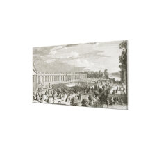 View of the Chateau de Trianon, the parterre (engr Gallery Wrapped Canvas