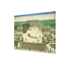 View of the Chateau of St. Cloud, engraved by Anto Stretched Canvas Print