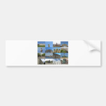 View of the city of Berlin in Germany Bumper Sticker