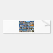 View of the city of Milan Milano in Italy Bumper Stickers